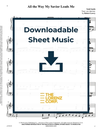 All the Way My Savior Leads Me - Piano Sheet Music (Digital download)