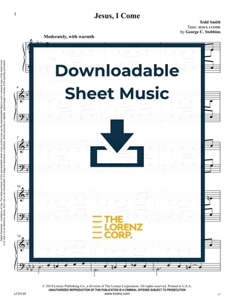 Jesus, I Come - Piano Sheet Music (Digital download)