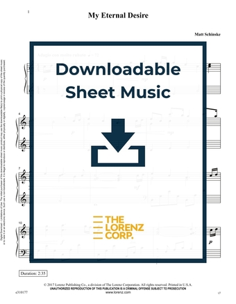 My Eternal Desire - Piano Sheet Music (Digital download)