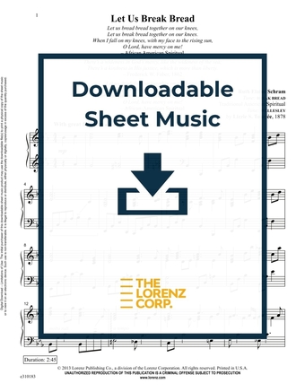 Let Us Break Bread - Piano Sheet Music (Digital download)