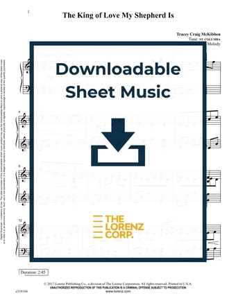 The King of Love My Shepherd Is - Piano Sheet Music (Digital download)