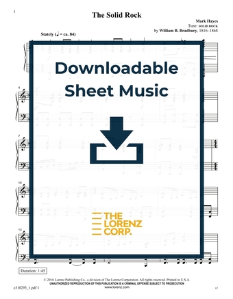 Standing in the Need of Prayer - Piano Sheet Music (Digital download)