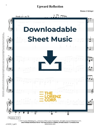 Upward Reflection - Piano Sheet Music (Digital download)
