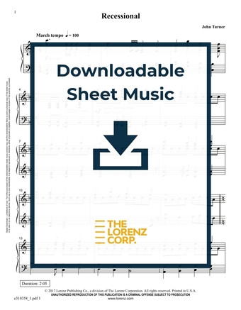 Recessional - Piano Sheet Music (Digital download)