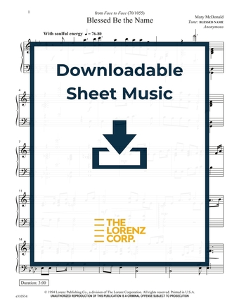 Blessed Be the Name - Piano Sheet Music (Digital download)