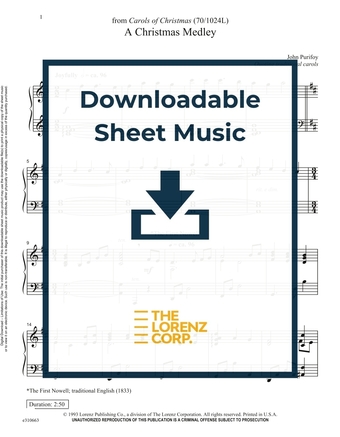 A Christmas Medley - Piano Sheet Music (Digital download)
