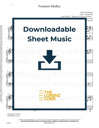 Fountain Medley - Piano Sheet Music (Digital download)