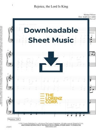 Rejoice, the Lord Is King - Piano Sheet Music (Digital download)