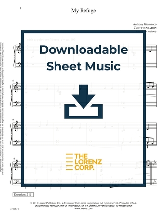 My Refuge - Piano Sheet Music (Digital download)