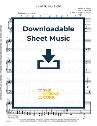 Lead, Kindly Light - Piano Sheet Music (Digital download)