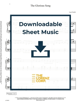 The Glorious Song - Piano Sheet Music (Digital download)