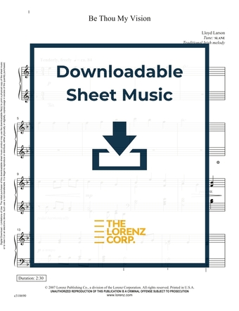 Be Thou My Vision - Piano Sheet Music (Digital download)