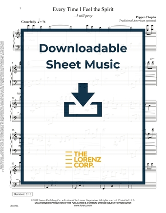 Every Time I Feel the Spirit - Piano Sheet Music (Digital download)