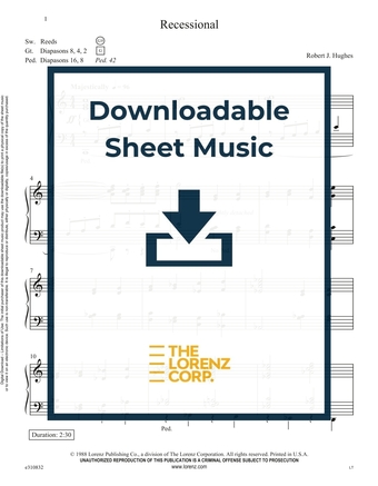 Recessional - Organ Sheet Music (Digital download)