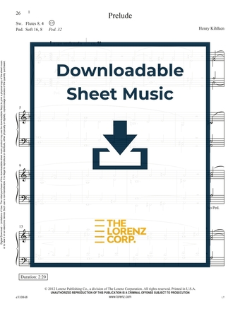 Prelude - Organ Sheet Music (Digital download)