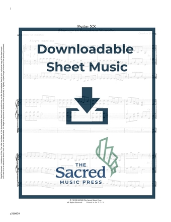 Psalm XX - Organ Sheet Music (Digital download)