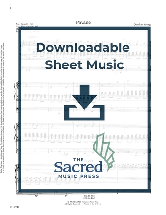 Pavane - Organ Sheet Music (Digital download)