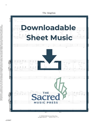 The Angelus - Organ Sheet Music (Digital download)