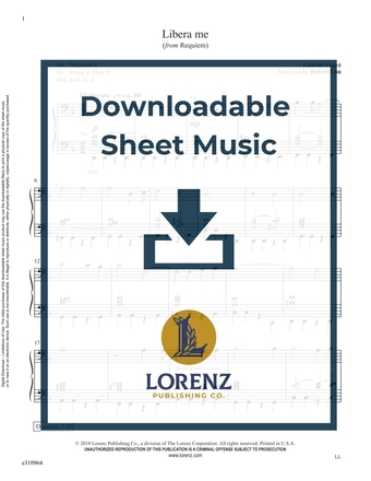 Libera me - Organ Sheet Music (Digital download)