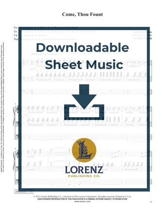 Come, Thou Fount - Organ Sheet Music (Digital download)