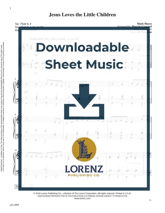 Jesus Loves the Little Children - Organ Sheet Music (Digital download)