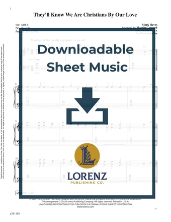 They'll Know We Are Christians By Our Love - Organ Sheet Music (Digital download)