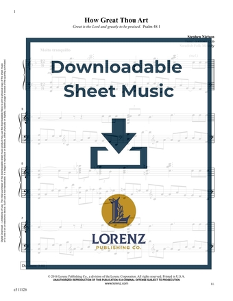 How Great Thou Art - Piano Sheet Music (Digital download)