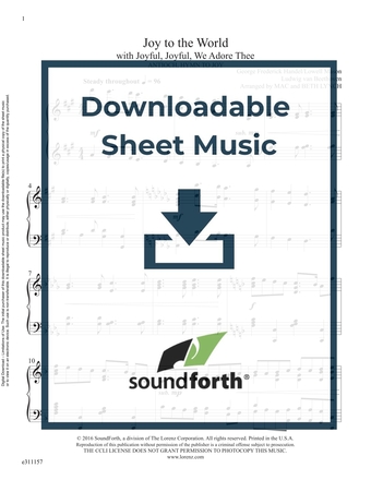 Joy to the World - Piano Sheet Music (Digital download)