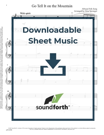 Go Tell It on the Mountain - Piano Sheet Music (Digital download)