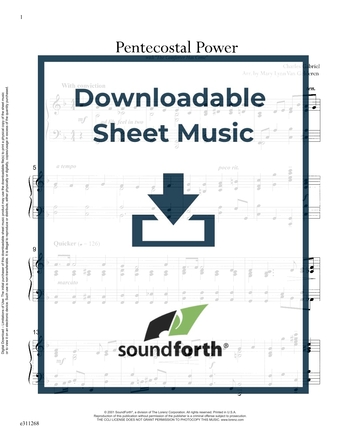 Pentecostal Power - Piano Sheet Music (Digital download)