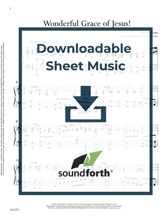 Wonderful Grace of Jesus - Piano Sheet Music (Digital download)