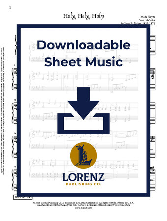 Holy, Holy, Holy - Piano Sheet Music (Digital download)