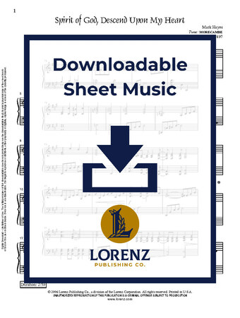Spirit of God, Descend Upon My Heart - Piano Sheet Music (Digital download)
