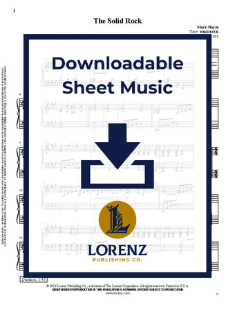 The Solid Rock - Piano Sheet Music (Digital download)
