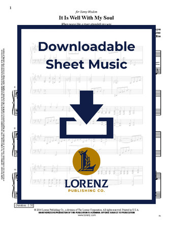 It Is Well With My Soul - Piano Sheet Music (Digital download)
