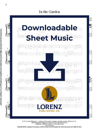 In the Garden - Piano Sheet Music (Digital download)