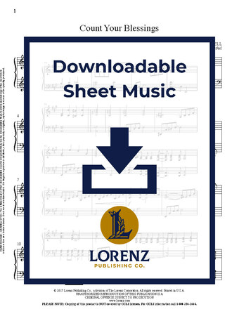 Count Your Blessings - Piano Sheet Music (Digital download)