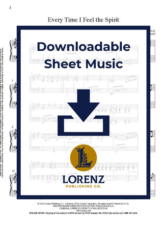 Every Time I Feel the Spirit - Piano Sheet Music (Digital download)