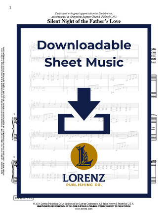 Silent Night of the Father's Love - Piano Sheet Music (Digital download)