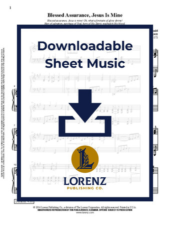Blessed Assurance, Jesus Is Mine - Piano Sheet Music (Digital download)