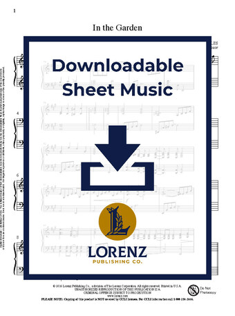 In the Garden - Piano Sheet Music (Digital download)
