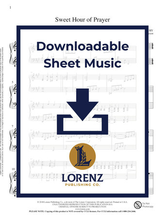 Sweet Hour of Prayer - Piano Sheet Music (Digital download)