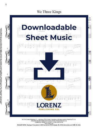 We Three Kings - Piano Sheet Music (Digital download)
