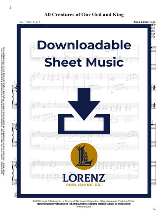 All Creatures of Our God and King - Organ Sheet Music (Digital download)