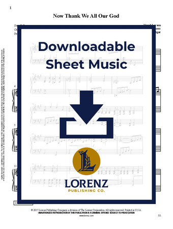 Now Thank We All Our God - Organ Sheet Music (Digital download)