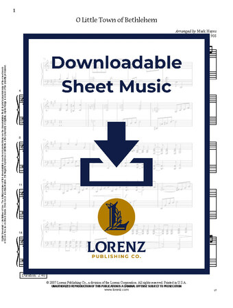 O Little Town of Bethlehem - Piano Sheet Music (Digital download)