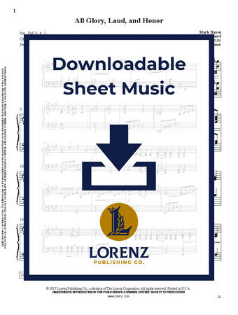 All Glory, Laud, and Honor - Organ Sheet Music (Digital download)
