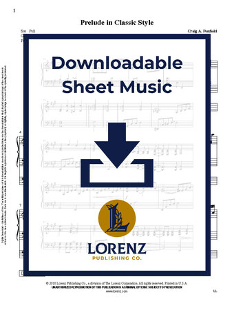 Prelude in Classic Style - Organ Sheet Music (Digital download)