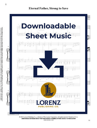 Eternal Father, Strong to Save - Piano Sheet Music (Digital download)