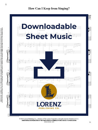 How Can I Keep from Singing? - Piano Sheet Music (Digital download)